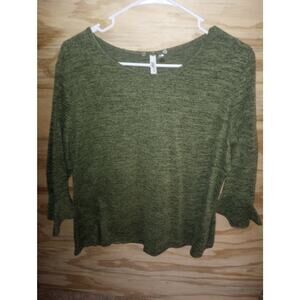 Women's NY Collection Olive Top 1X